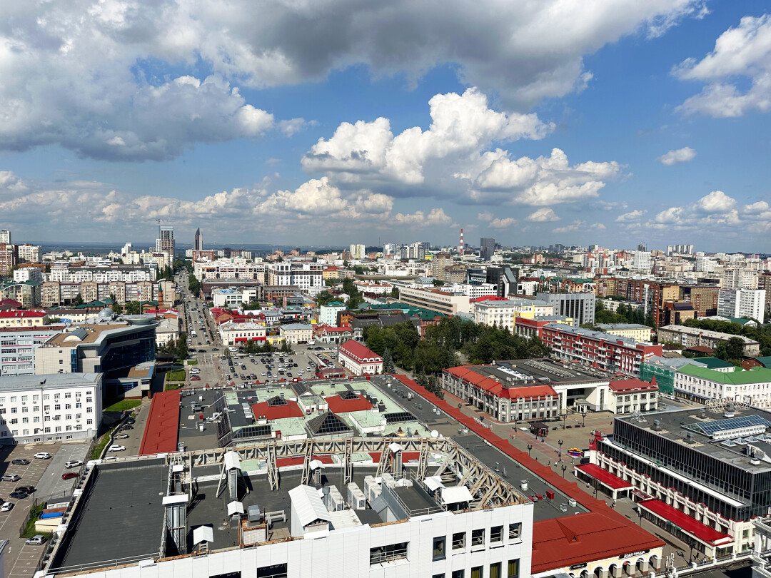 Вид из редакции «Уфа.Cобака.ru» с 19-го этажа
