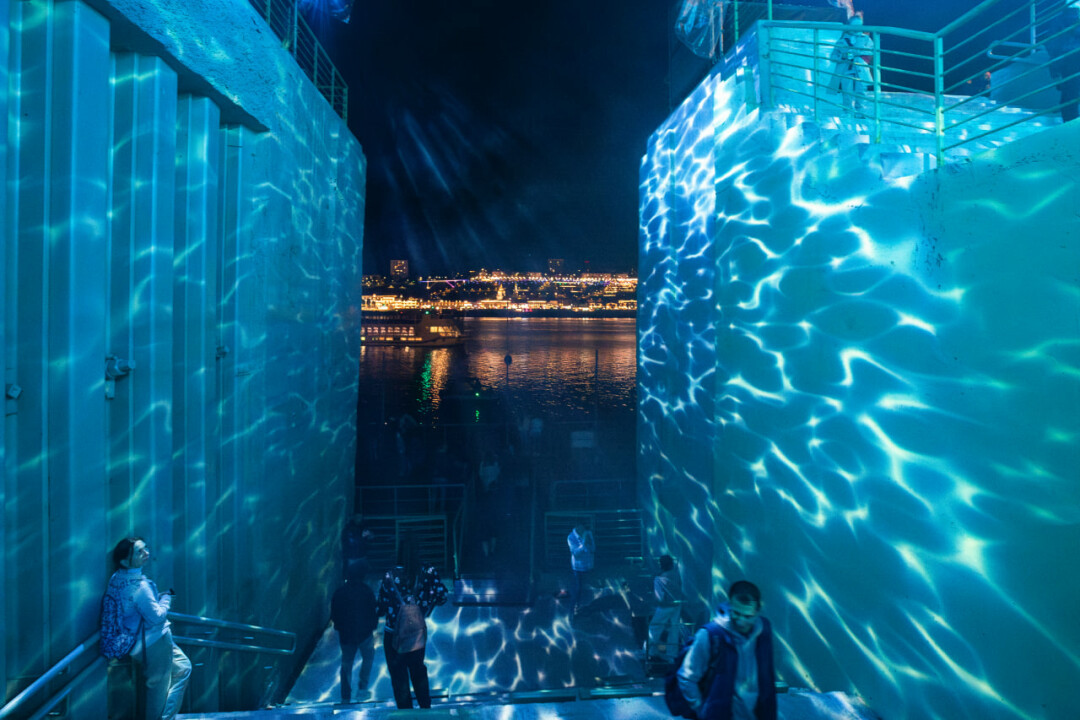 Инсталляция «Погружение» на фестивале Intervals 2023 года.