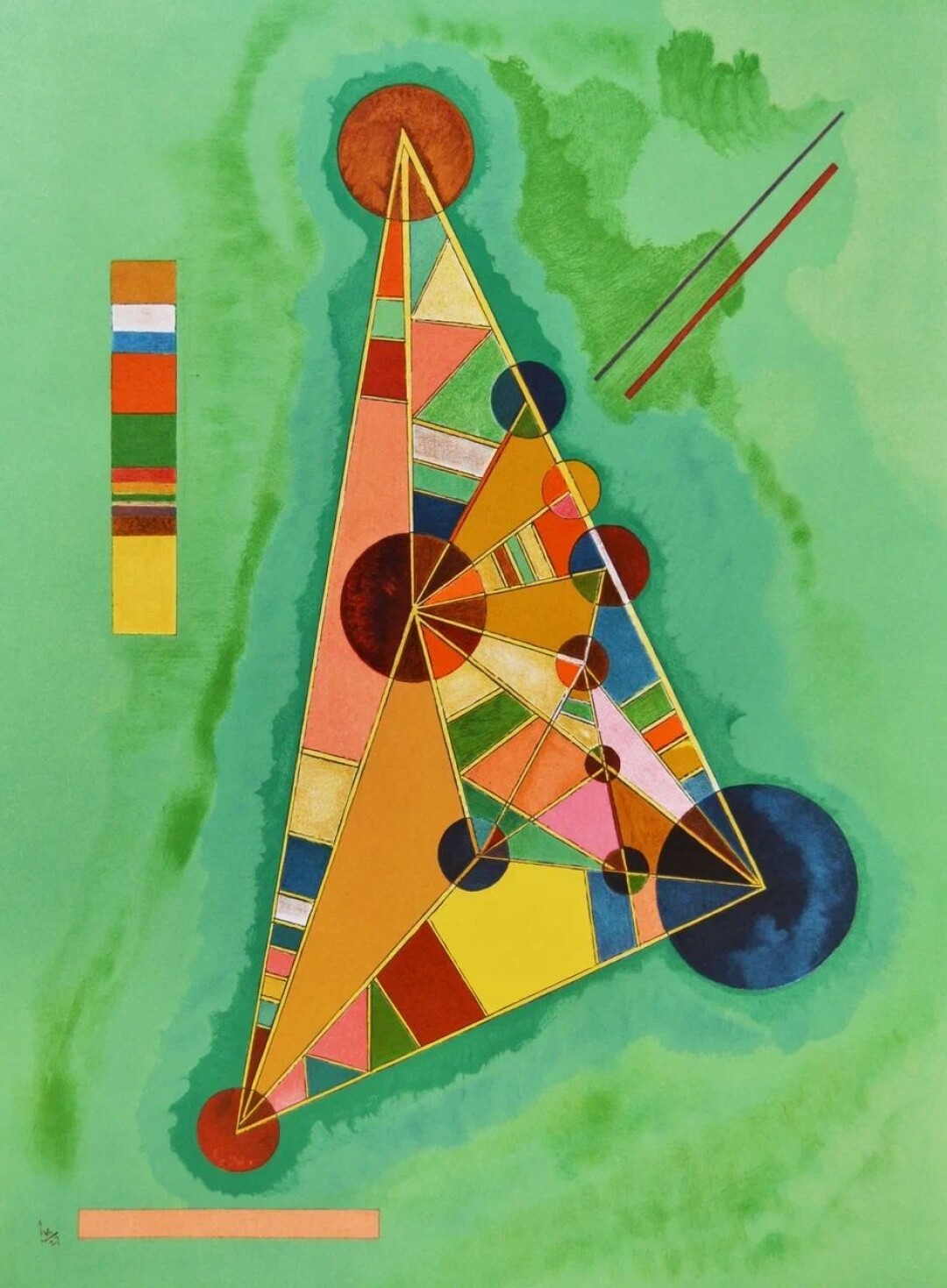 "Многоцветие в треугольнике", 1927 год