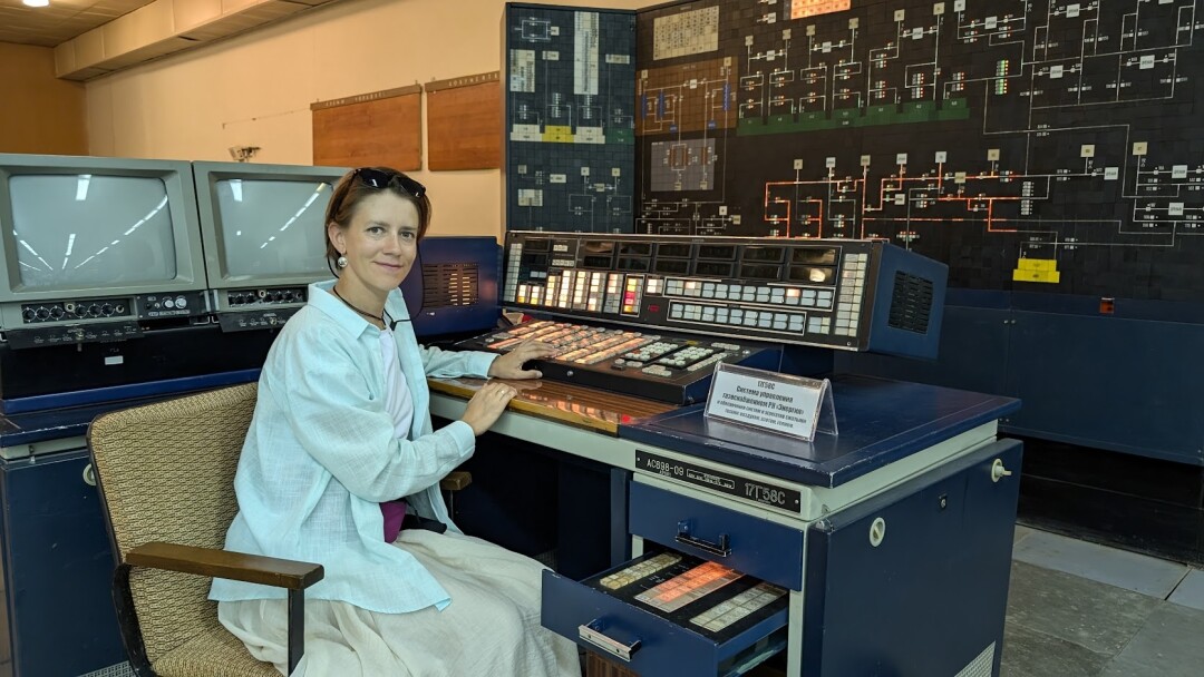 В музейном комплексе космодрома, старт-стенд космической системы «Энергия-Буран»