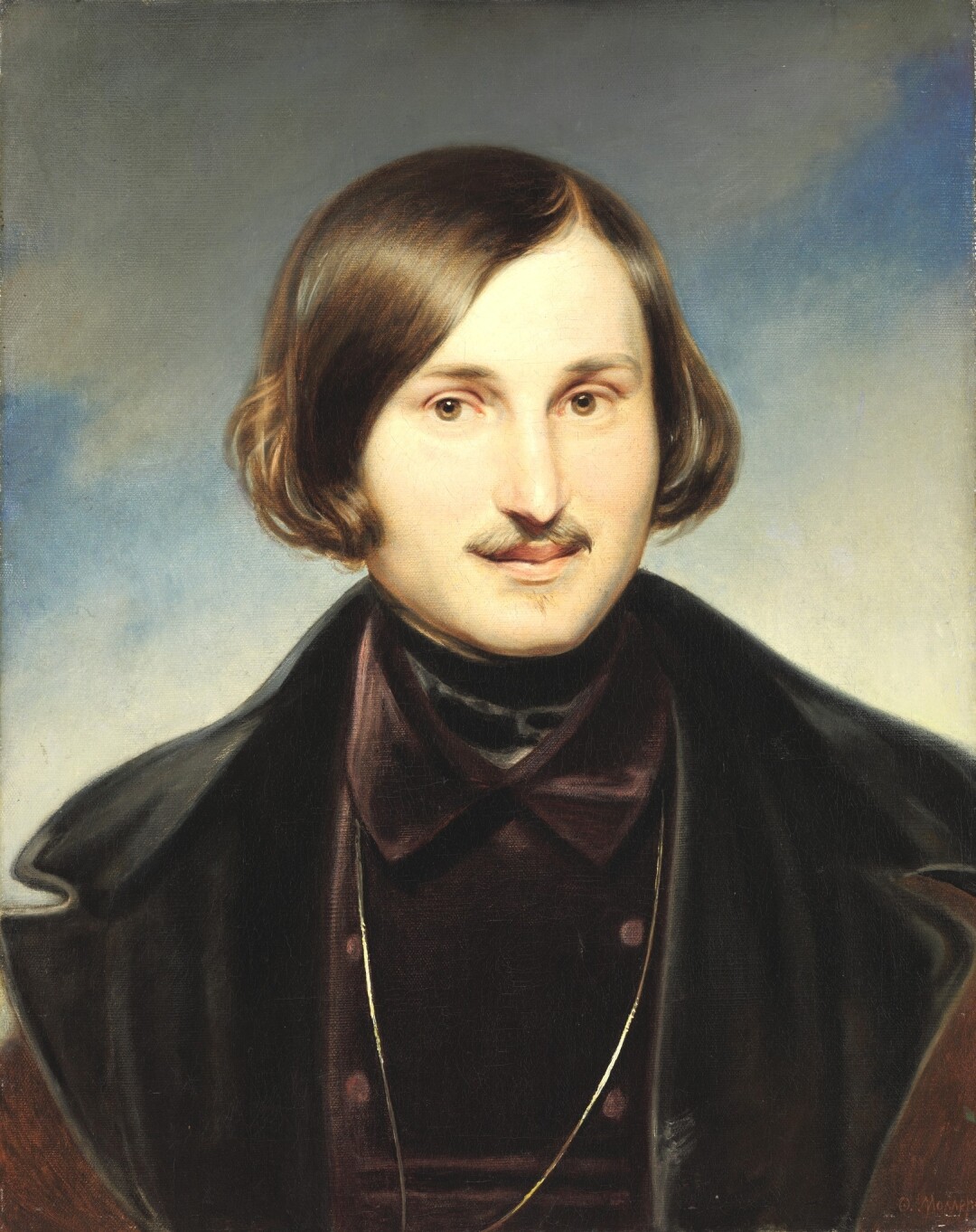 Портрет Гоголя кисти Федора Моллера, 1840-е.