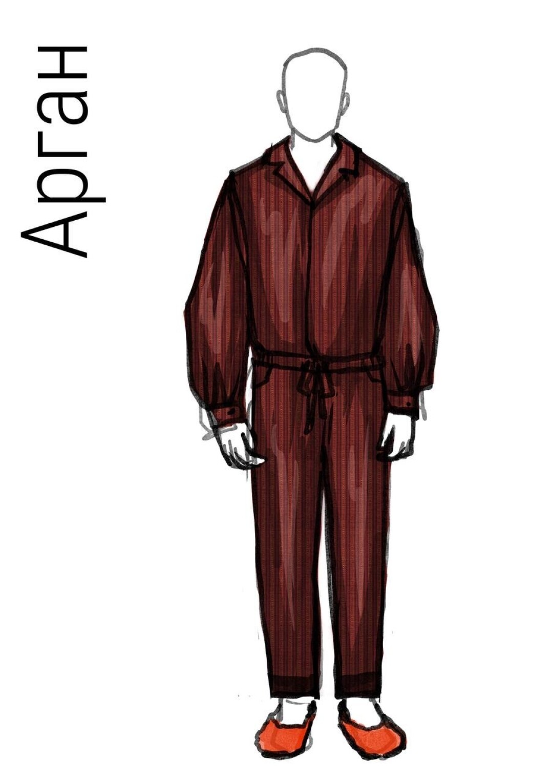 Эскиз костюма Аргана