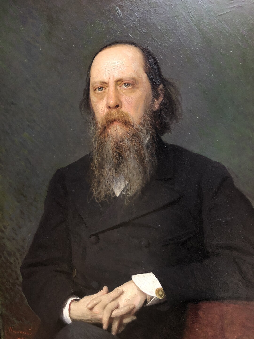 Портрет писателя М.Е. Салтыкова-Щедрина кисти Крамского, 1879 год.