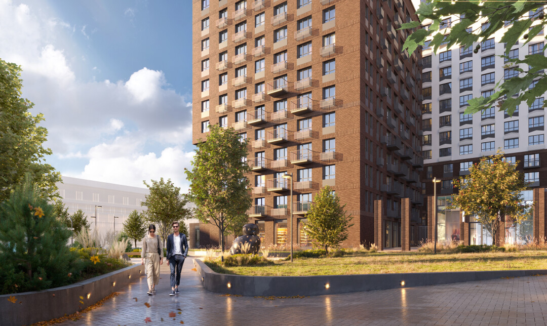 Проходящая через весь комплекс тропа с деревьями и озеленением объединяет между собой все зоны отдыха