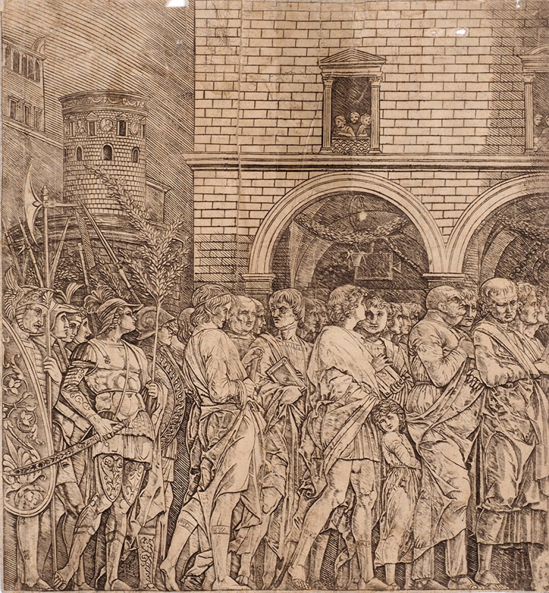 Школа Андреа Мантенья (1431-1506), «Триумф Цезаря. Шествие сенаторов», Конец XV века