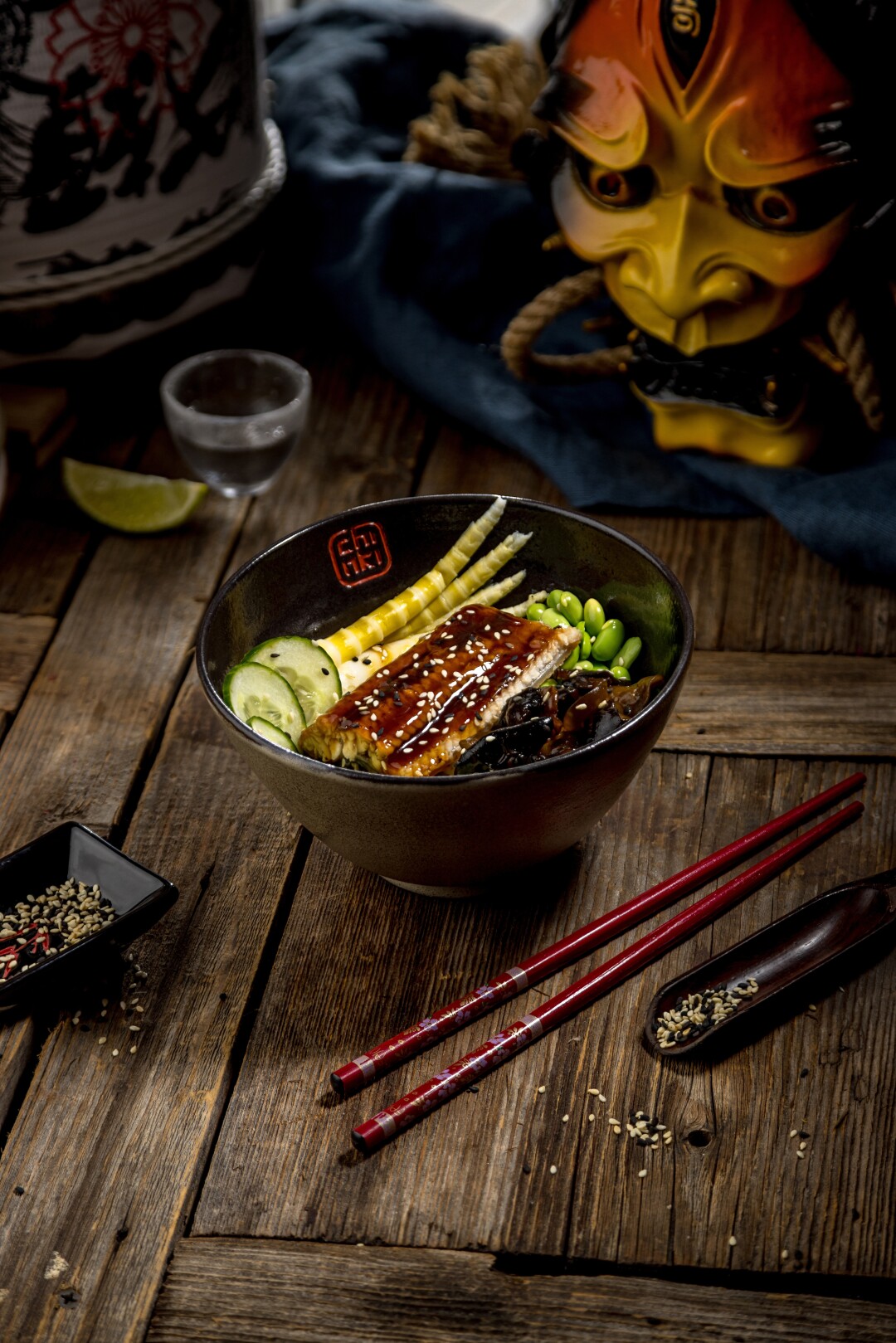 Домбури с угрем, 850 рублей