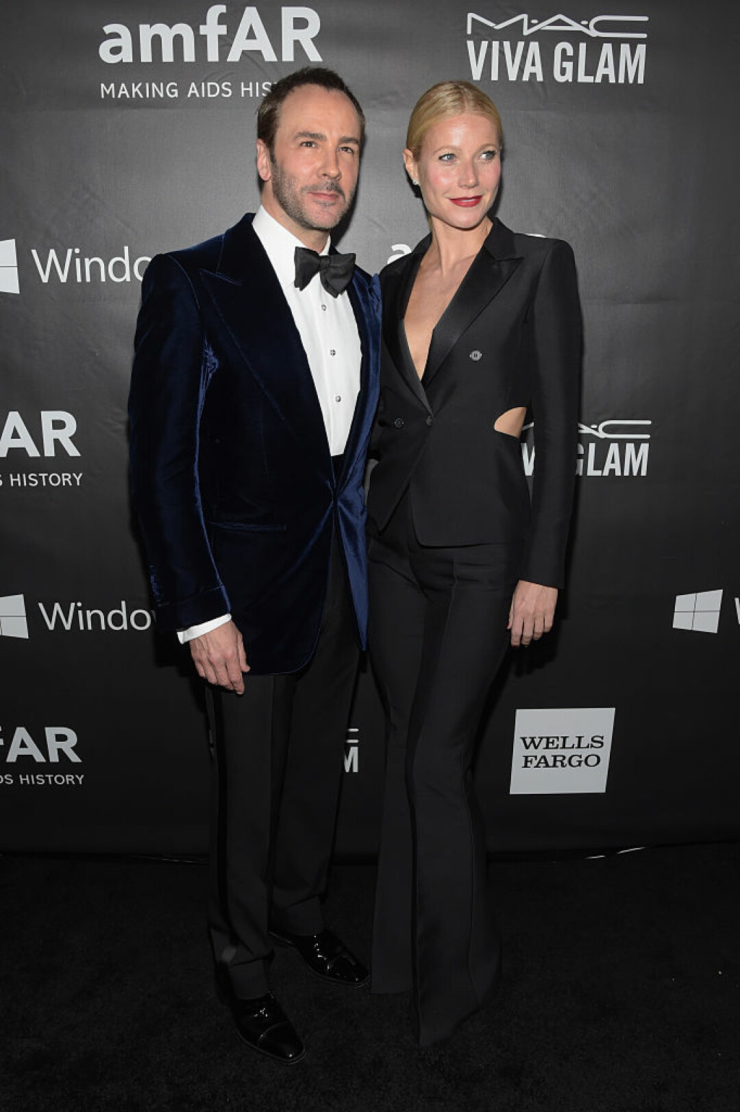 Гвинет Пэлтроу и Том Форд на гала-ужине amfAR Inspiration Gala, 2014