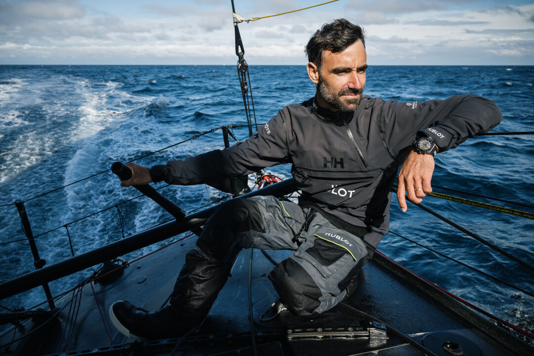 Алан Рура в часах Big Bang Unico Sailing Team