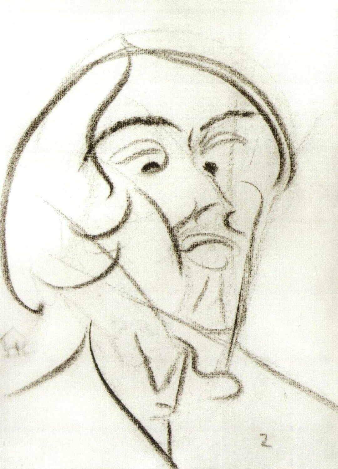 Николай Кульбин, "Портрет Алексея Елисеевича Крученых"
