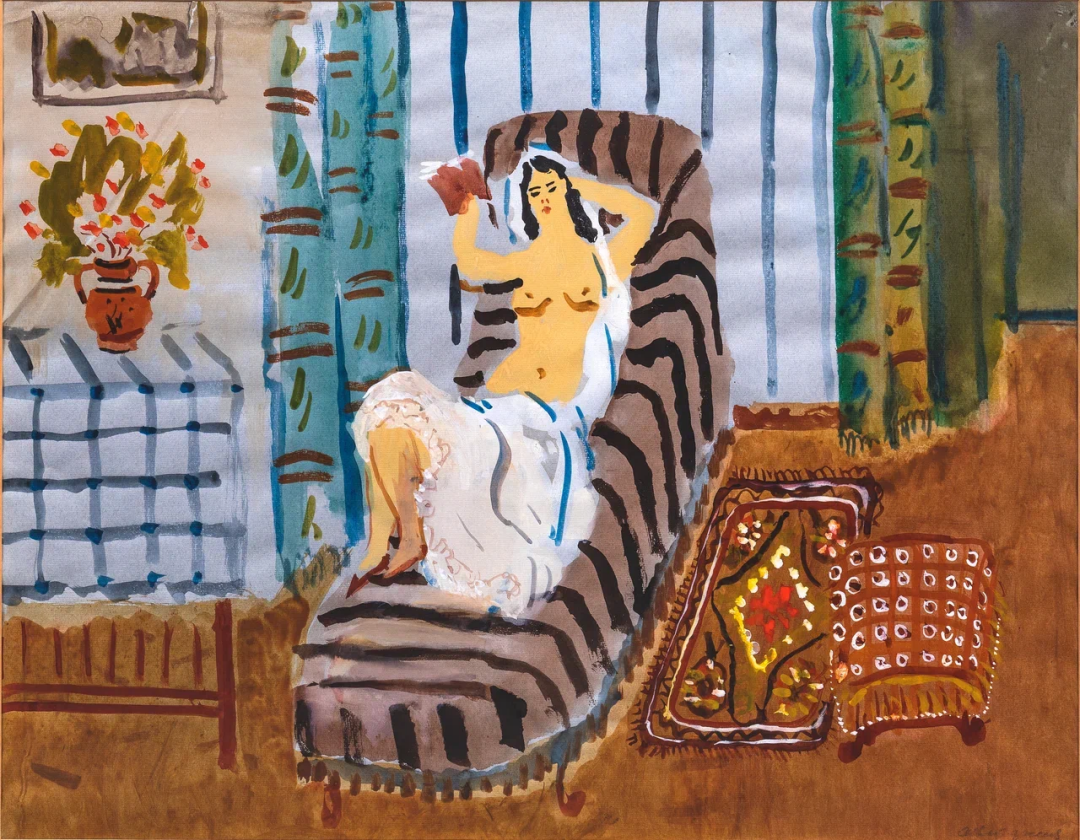 Александр Ведерников, «Читающая в интерьере», 1960-е