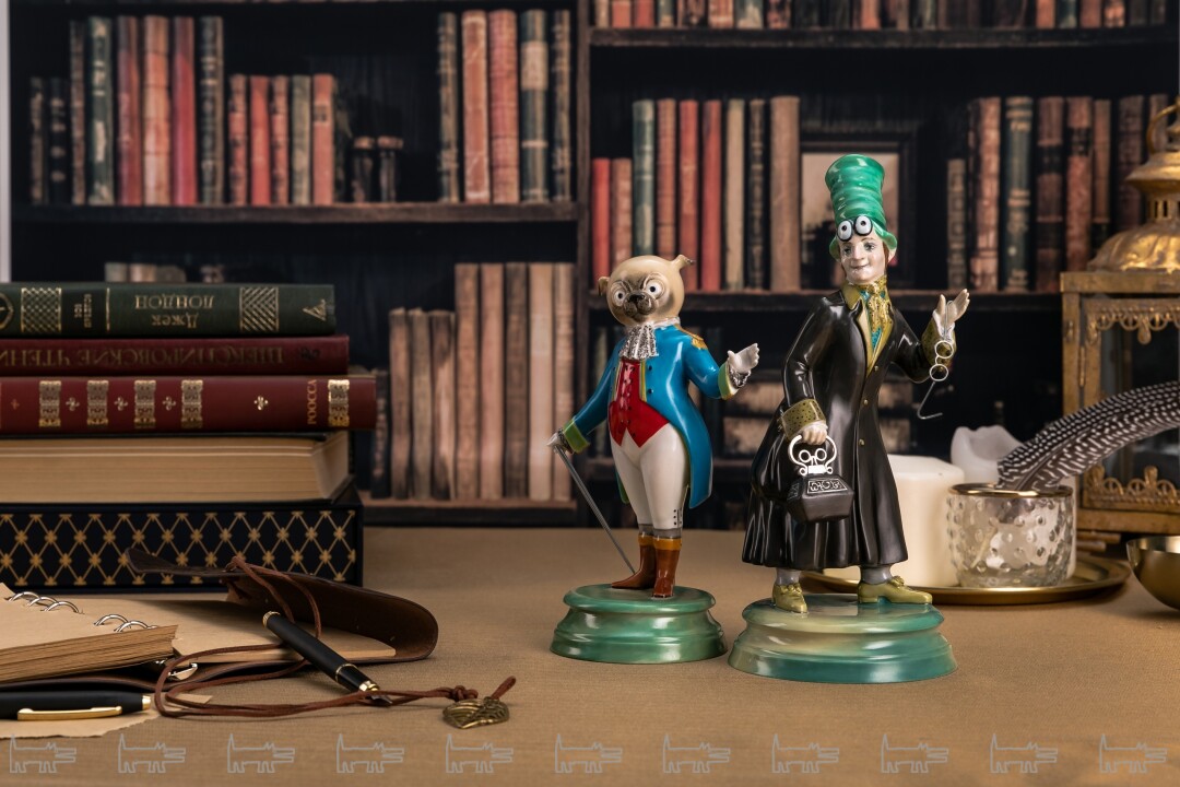 Скульптуры «Коппелиус» и «Мопс Бу-Бу» из коллаборации ИФЗ и художника Михаила Шемякина