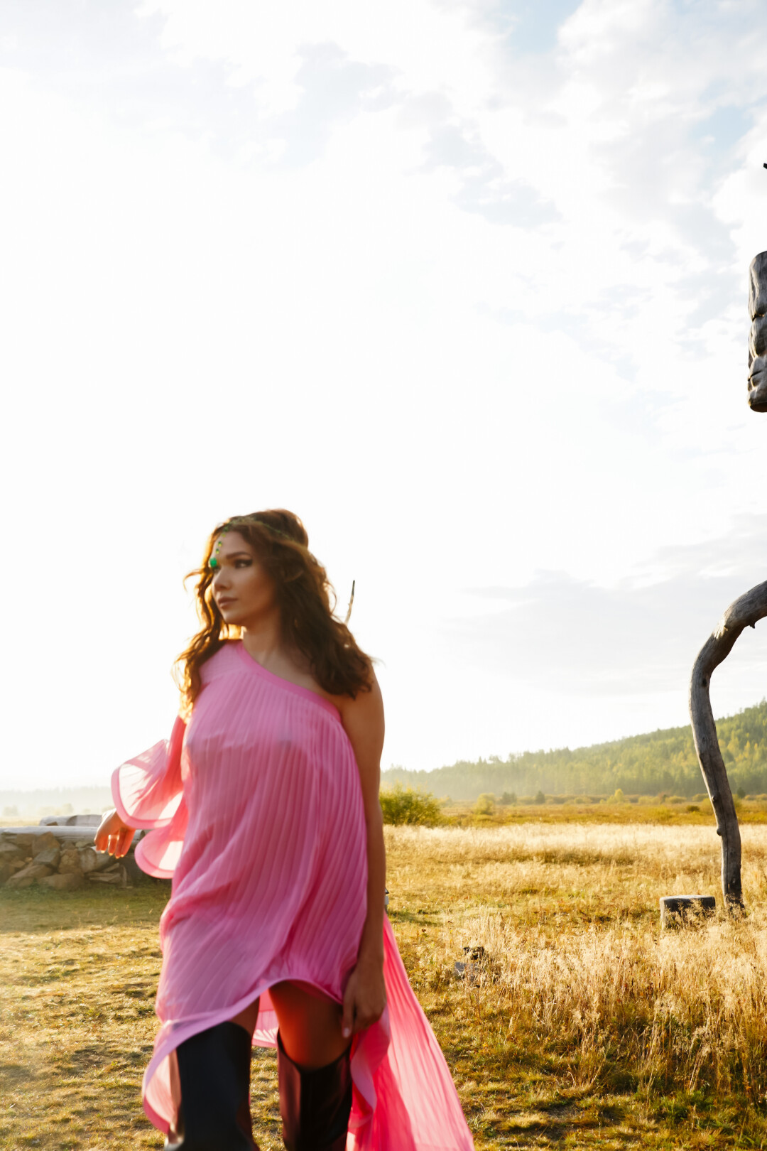 Платье Simona Corsellini SMART FASHION Кольца, бодичейн BAIKAL MURANO