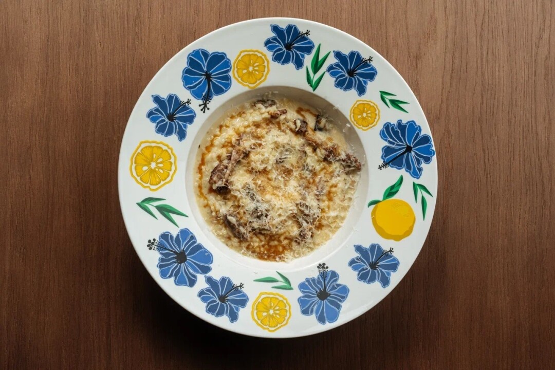 Ризотто с бычьими хвостами