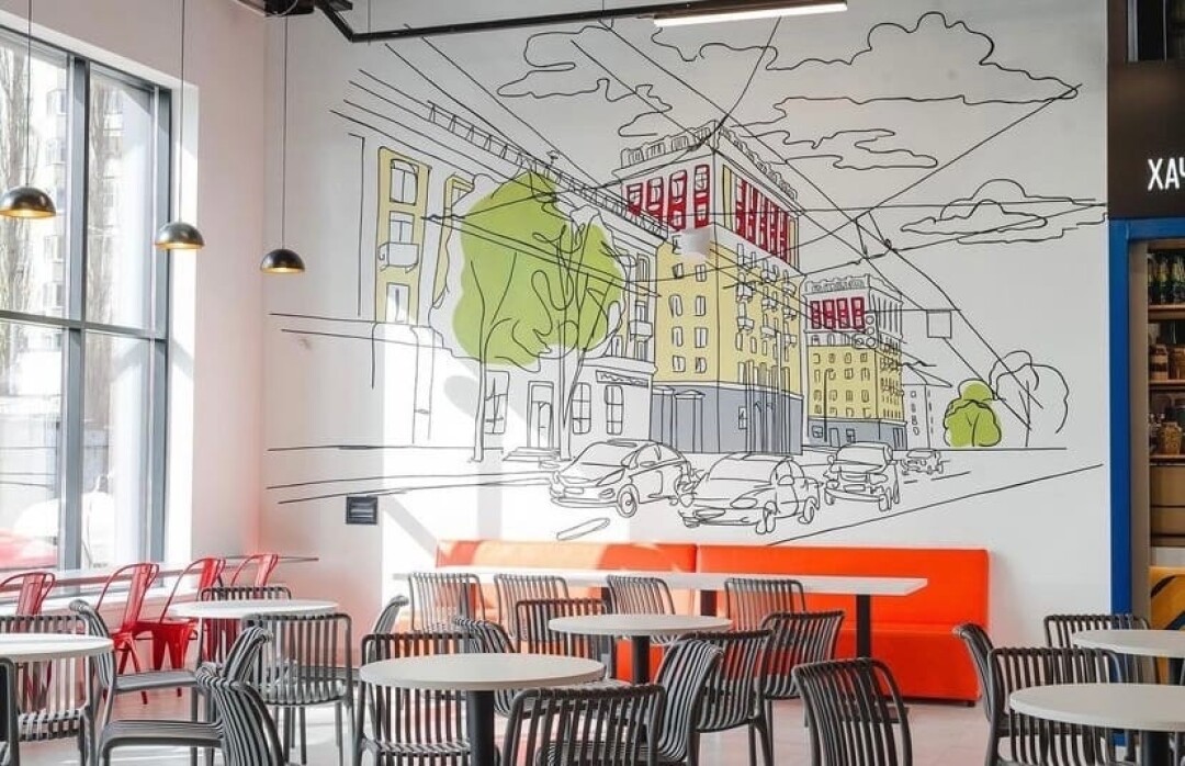 Художественная роспись стен в ТЦ «Депо»