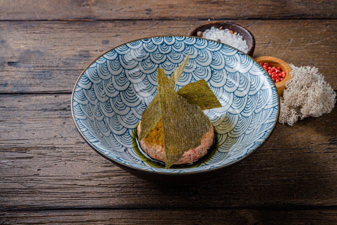 Тартар из говядины кимчи, Good karma bar, Ярославль