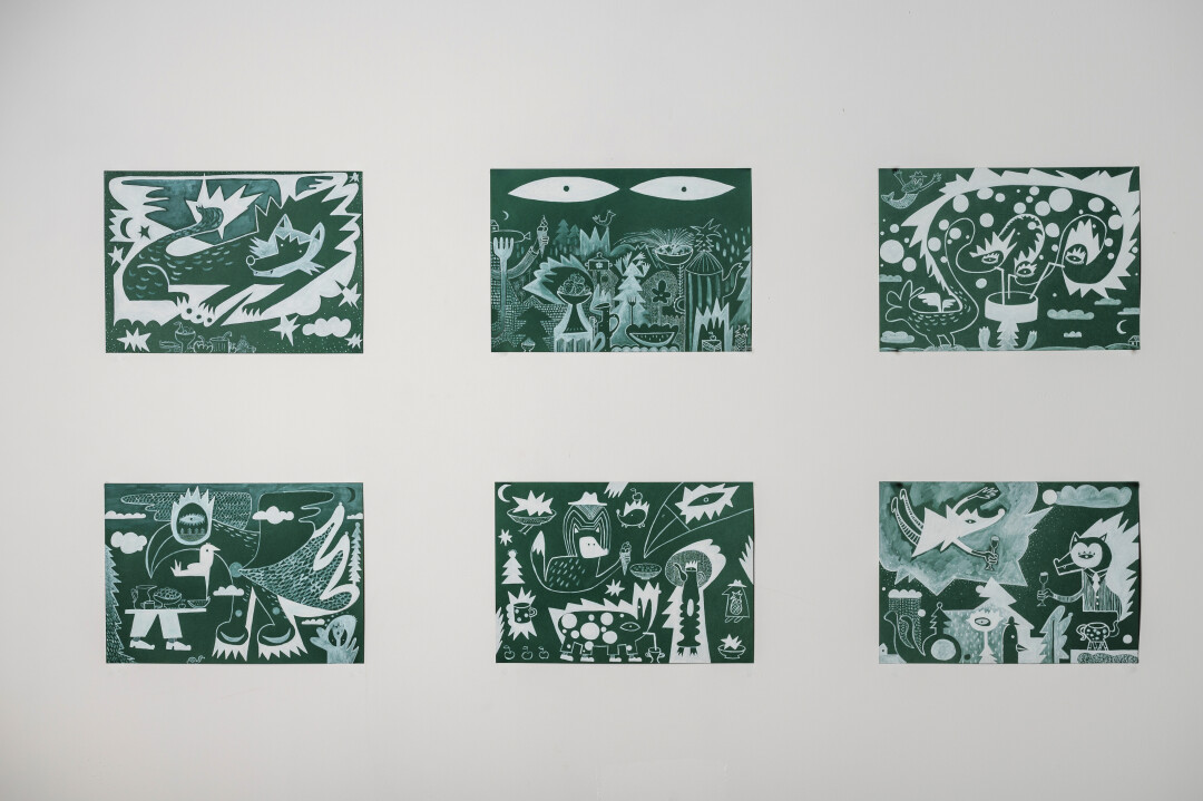 «Дикий ужин», художник Павел Талан (вдохновлен рестораном «Fresco»)