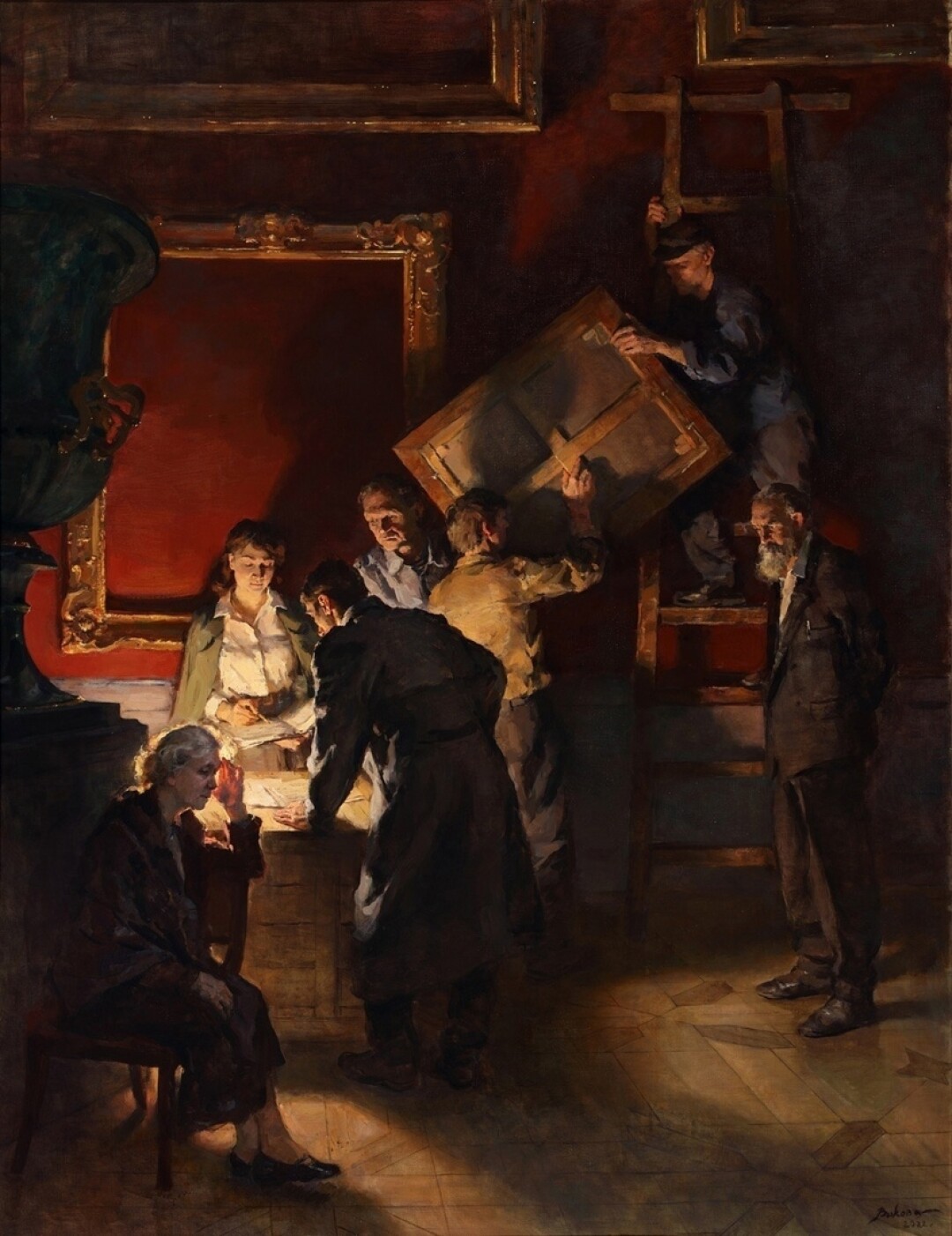 Картина Ольги Волковой «Подвиг Эрмитажа»