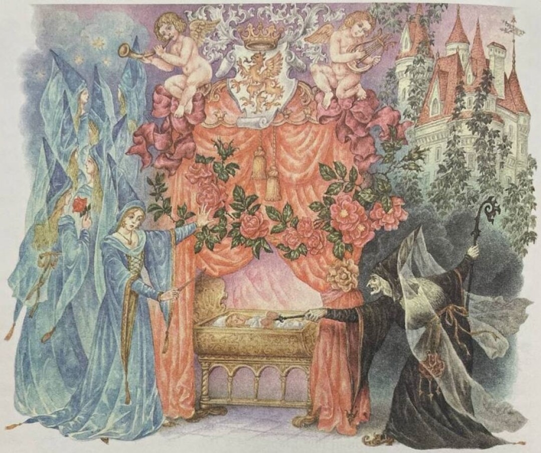 Иллюстрация Станислава Ковалева к сказке «Спящая красавица»