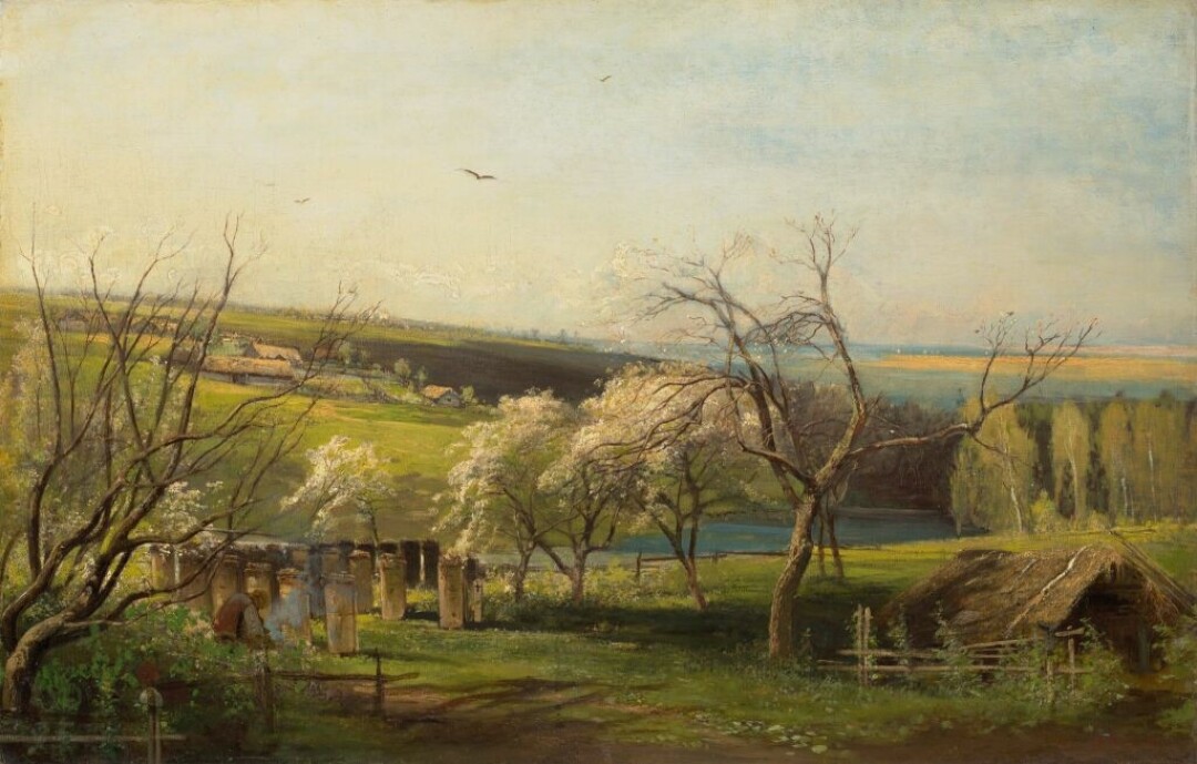 Алексей Саврасов, «Сельский вид», 1867 г.