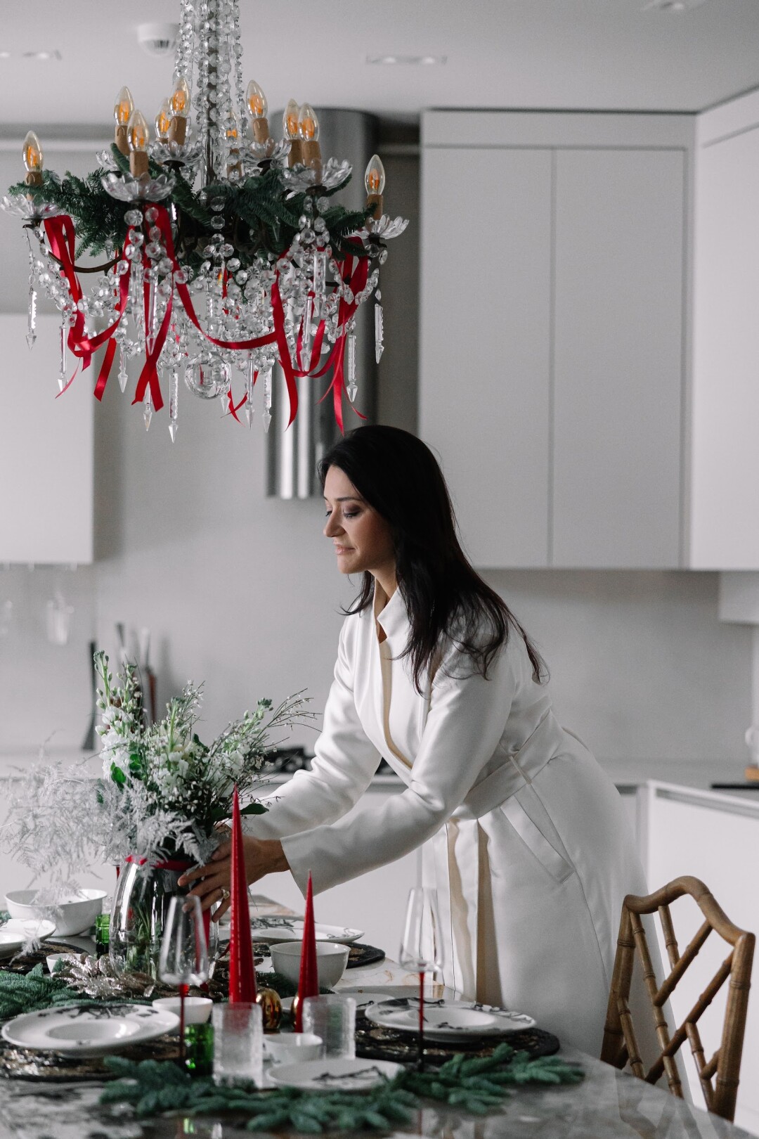 Новогодняя сервировка в квартире Павла и Марии