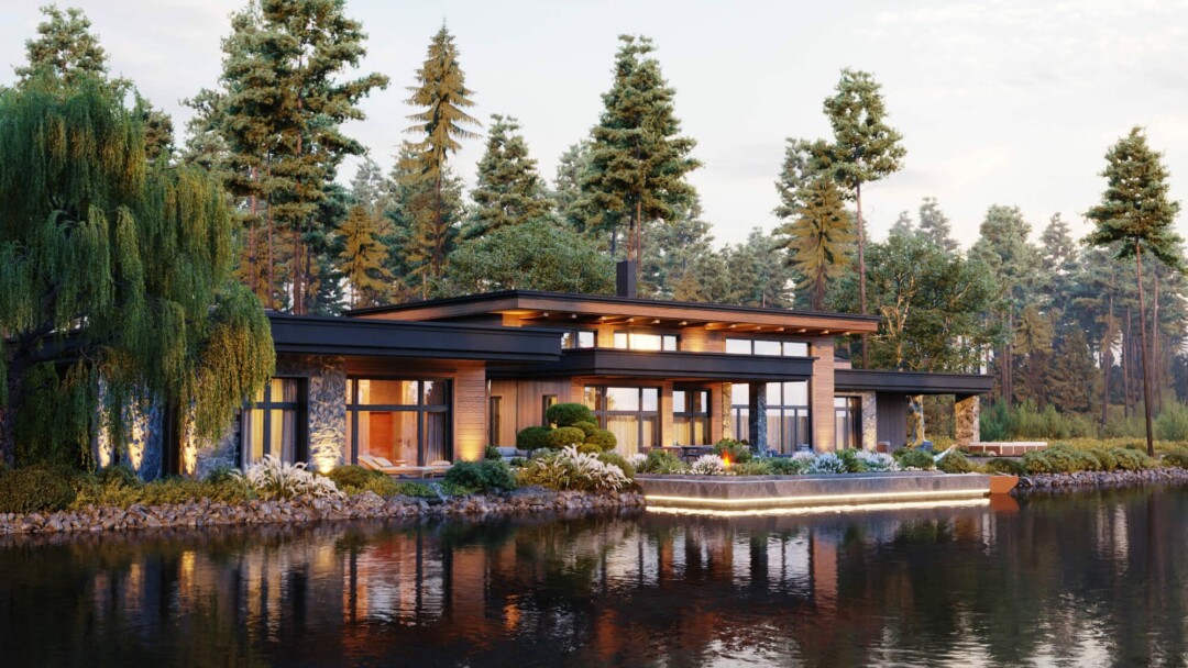 Проект «Дом в стиле Райта» под Петербургом