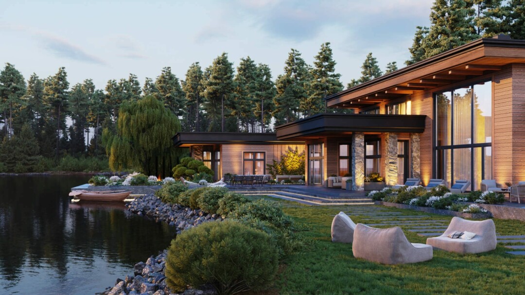 Проект «Дом в стиле Райта» под Петербургом