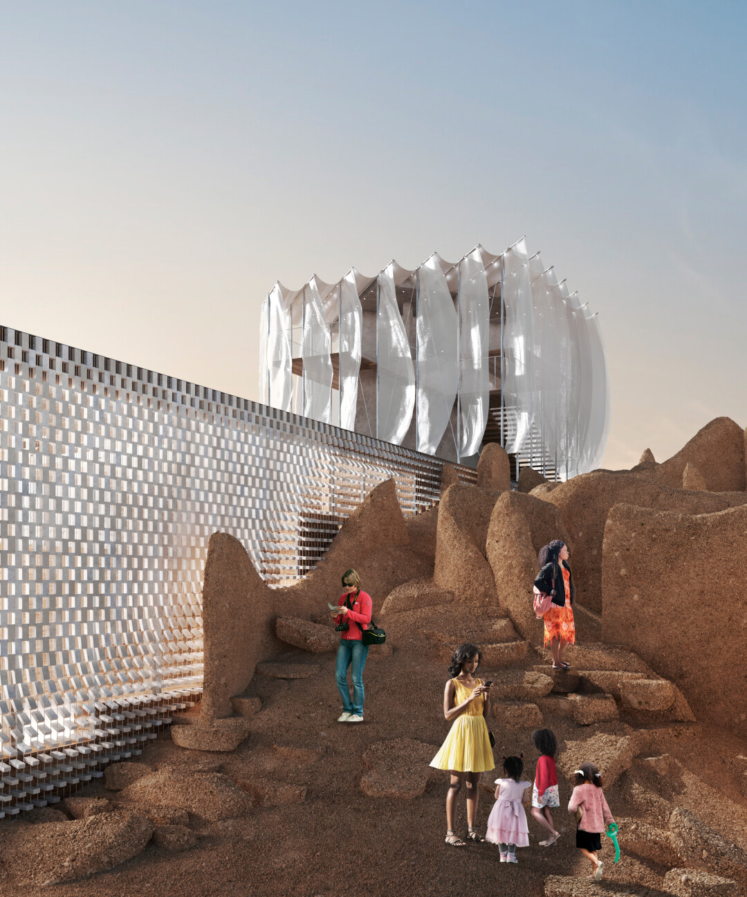 Центр перформативных искусств в Египте. Проект SLOI попал в шорт-лист международного конкурса Young Architects Competitions