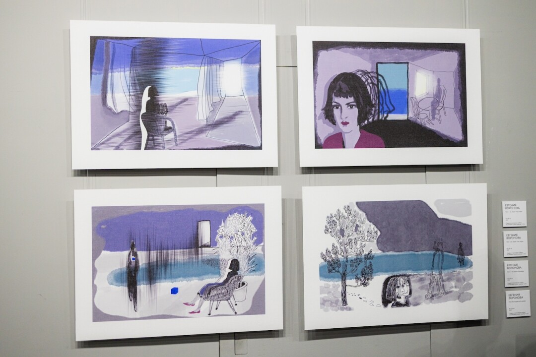 Работы Евгении Вороновой на выставке «Зажгите искру вдохновения с GoPaint»