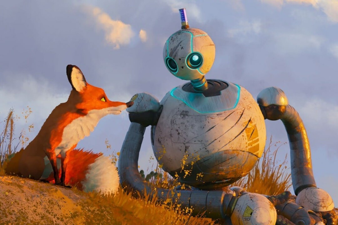 Кадр из мультфильма «Дикий робот»