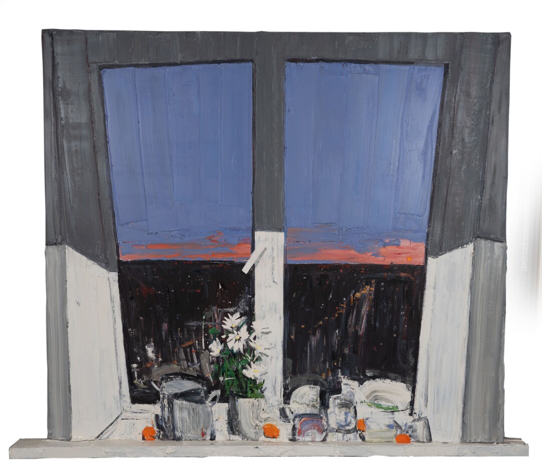 Саян Байгалиев. На краю подоконника. 2022