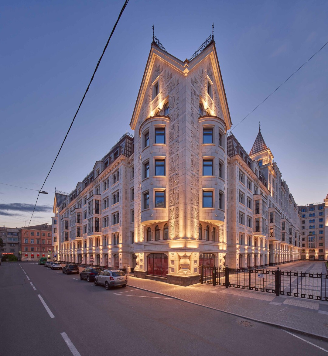 «Русский дом» в Басковом переулке — это коллаборация команды «Группа ЛСР» и архитектора Евгения Герасимова