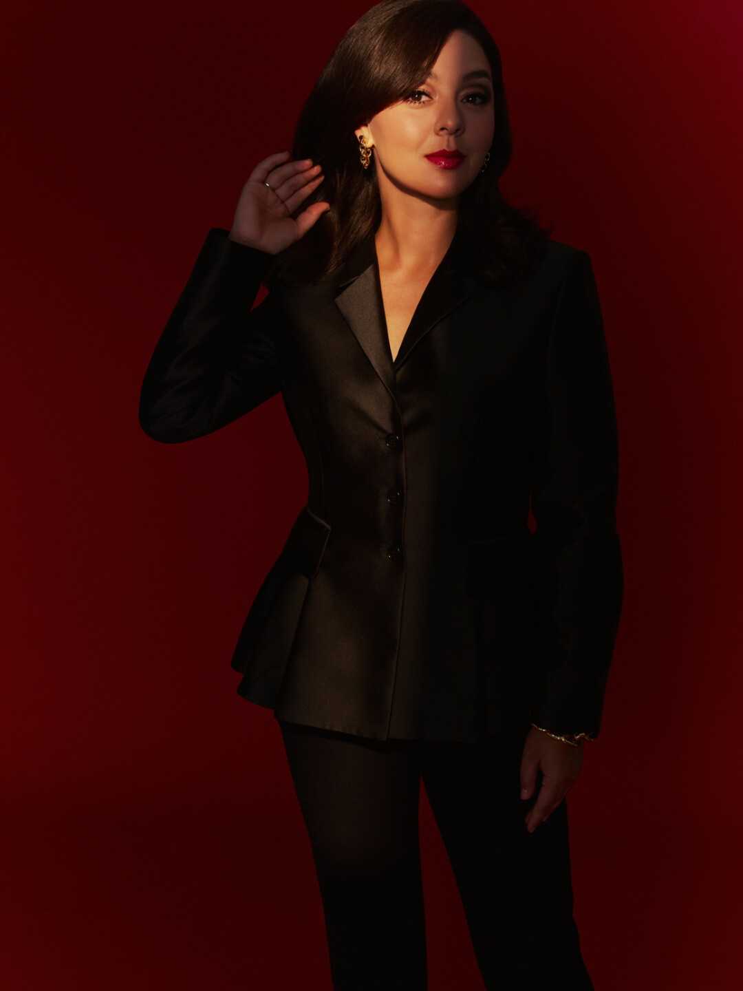 На Марине: жакет и брюки Alberta Ferretti (elyts.ru)