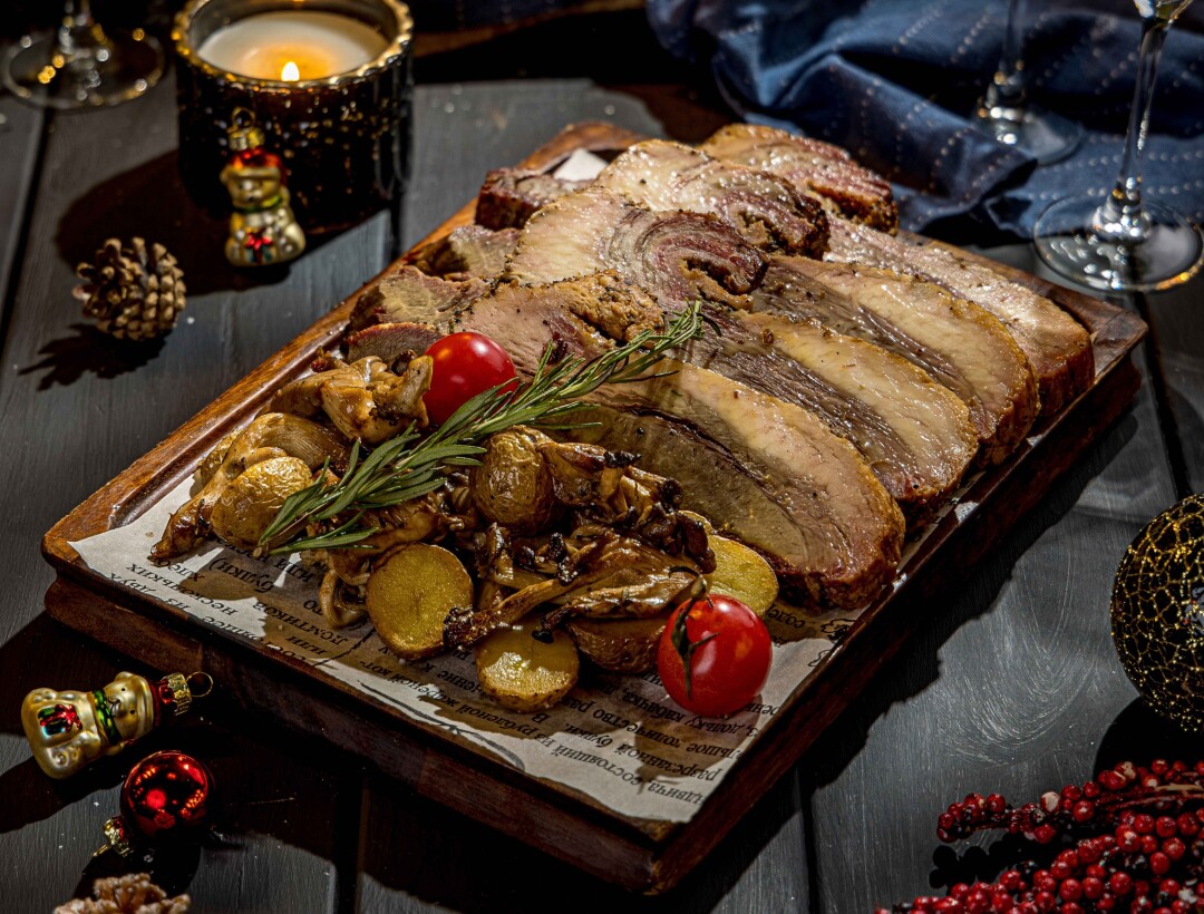 Брискет с бейби картофелем и грибами, 4990 рублей