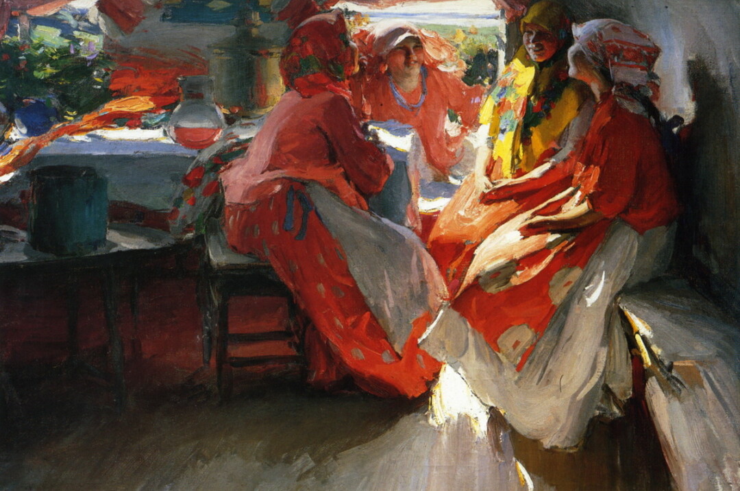 Абрам Архипов, "В гостях", 1915 год