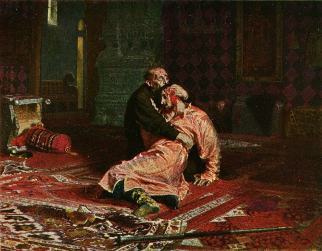 Илья Репин, «Иван Грозный и его сын 16 ноября 1581 года», 1885 год