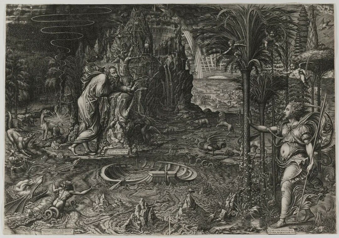 Маркантонио Раймонди (?), по оригиналу Рафаэля «Избиение младенцев», 1511-1512 (гравюра)