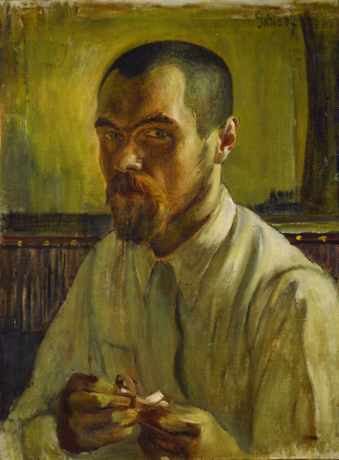 Кузьма Петров-Водкин «Автопортрет», 1907. Собрание KGallery, Санкт-Петербург