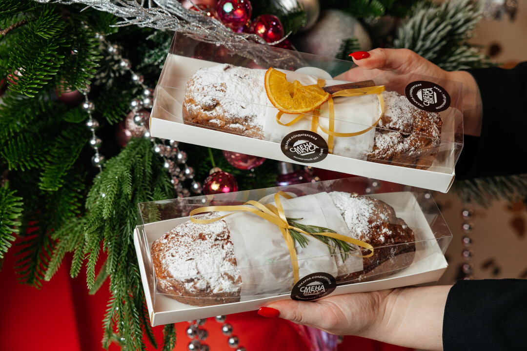 Новогодний кекс (рождественский штоллен), 600 рублей