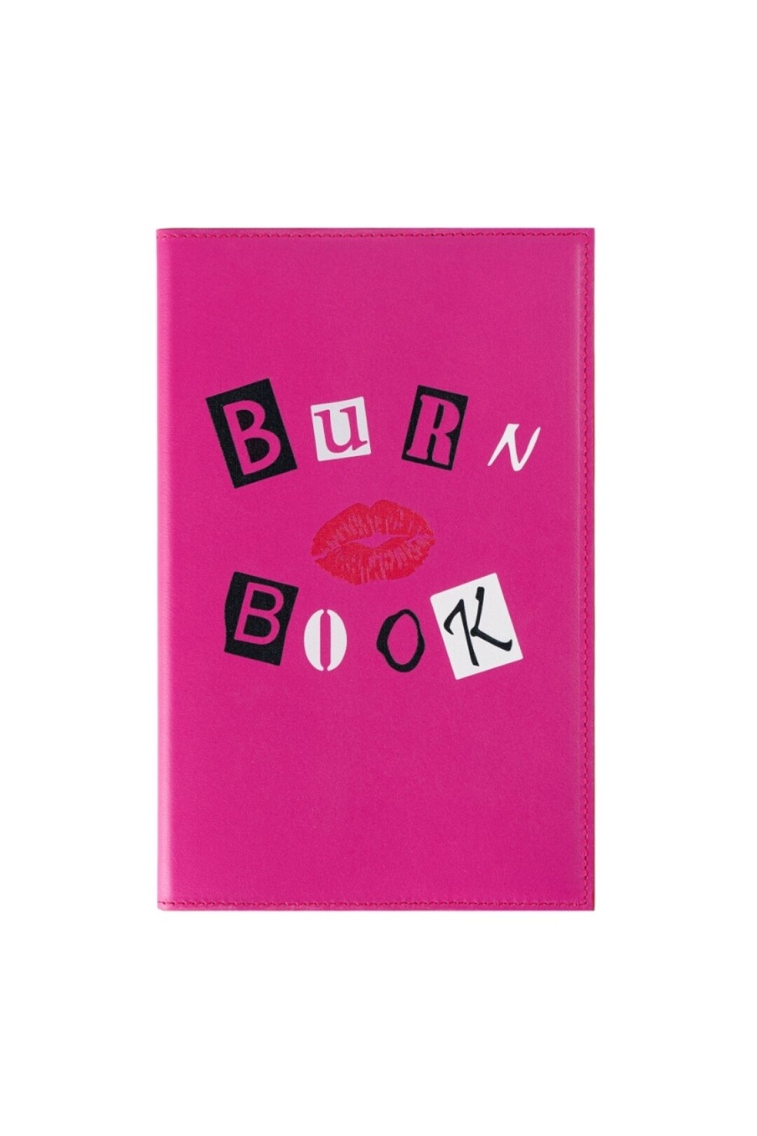 Набор Burn Book: ежедневник, съемная обложка из натуральной кожи, стикерпак, ручка, термонаклейка для футболки с надписью A Little Bit Dramatic; 12