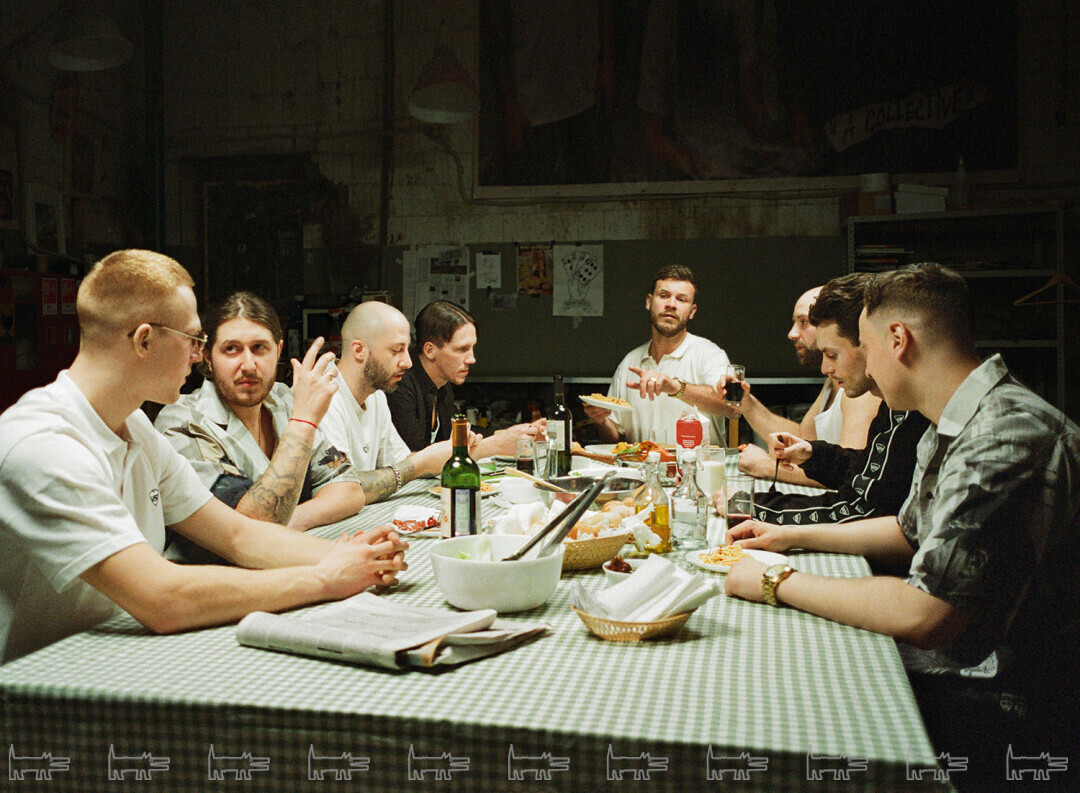 Команда бренда «Питерский Щит», слева направо: Илья Антонов, Станислав Ефименко, Азар Страто, Виктор Остриков, Константин Рязанцев, Сергей Нестерович