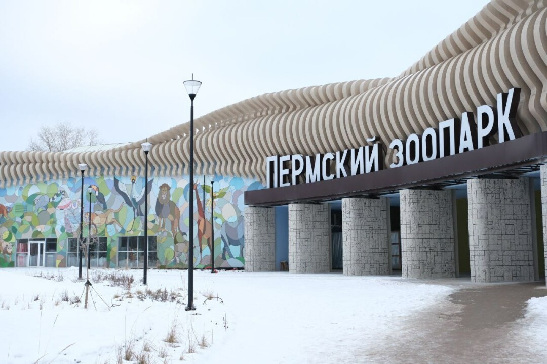 Входная группа в новый зоопарк на Нагорном