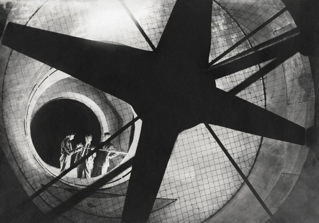 Михаил Прехнер (Центральный аэрогидродинамический институт (ЦАГИ). Аэродинамическая труба. Москва, 1934)