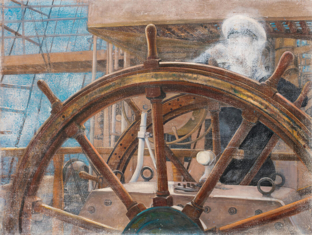 Георгий Гурьянов. «Штурвал». 2000. Холст, акрил 113×150 см