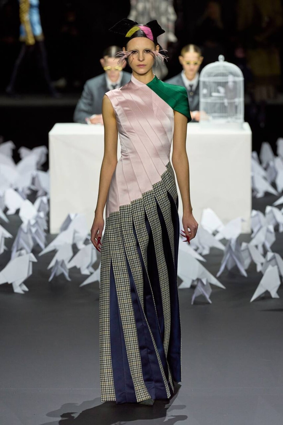 Мимикрируем под попугаев разноцветных псевдопернатых платьях-ципао (орнитологический шинуазри-кор!)