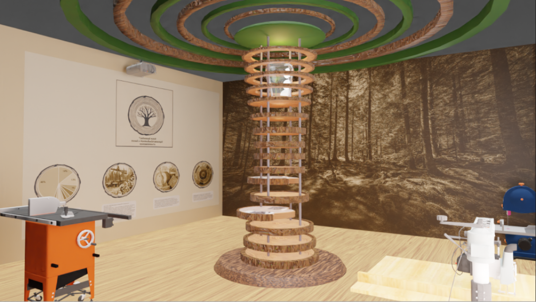 Проектная школа «Дизайн музейных пространств», I место. Дизайн интерактивных решений для музеев Свердловской области. Проект Анастасии Цукановой (ИТМО