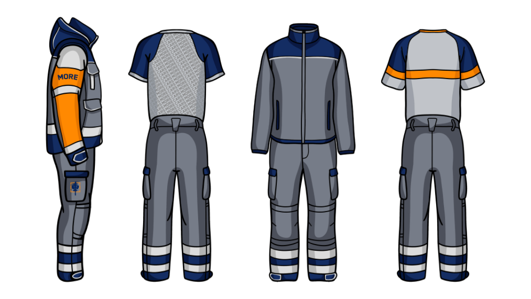 Номинация «Форма большой воды», I место. Дизайн фирменной одежды для компании ООО «Си-Шипинг». Проект Анны Мартиросян (РГХПУ им. С.Г. Строганова)