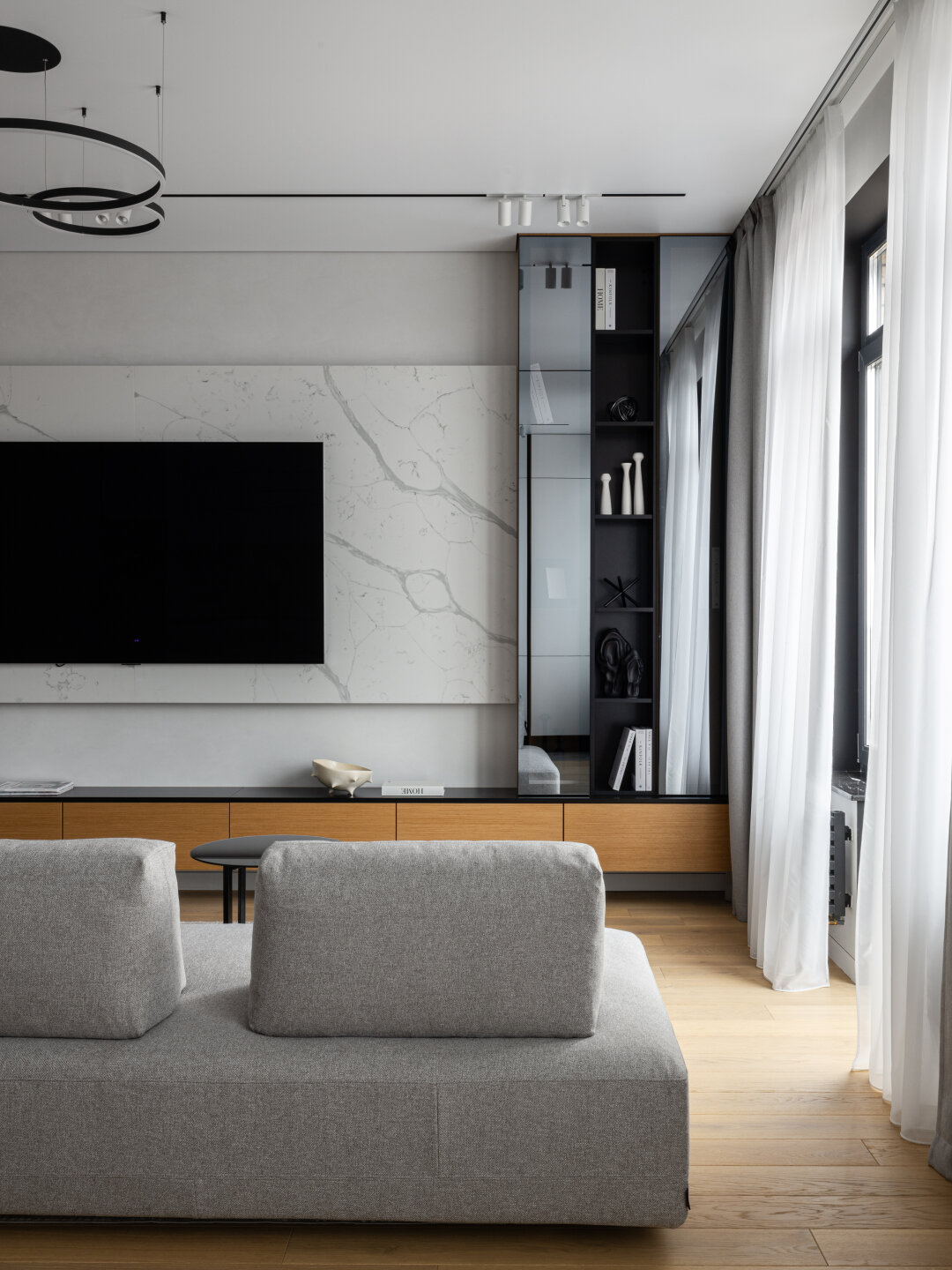 Весь текстиль для проекта заказали в салоне «Время Штор»