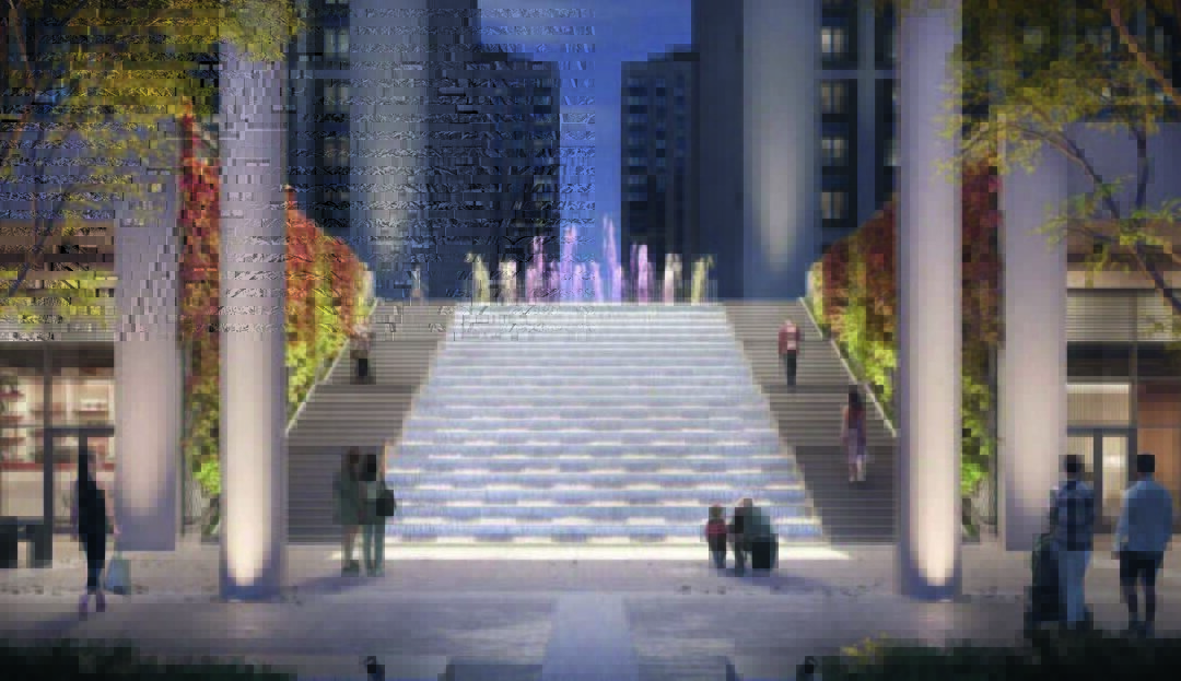 Фонтан «Каскад» в ЖК «Дефанс»