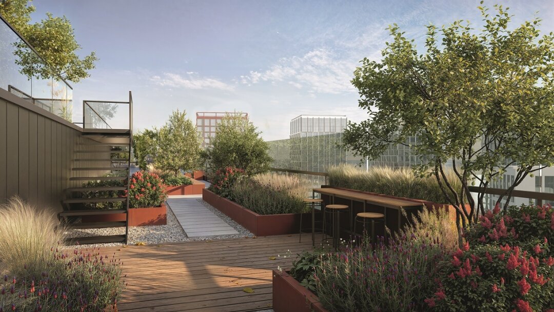 Проект общественной террасы в квартале «Северный ветер»