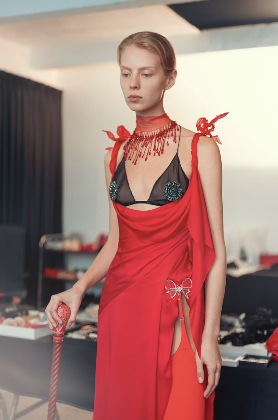 Бэкстейдж показа Ulyana Sergeenko Haute Couture